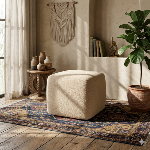 Pouf - Multi Color -  45.7x36.1x45.7 cm