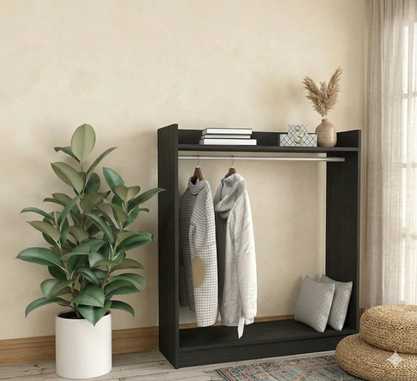 Dressing - MDF - black - 100x35x120 cm