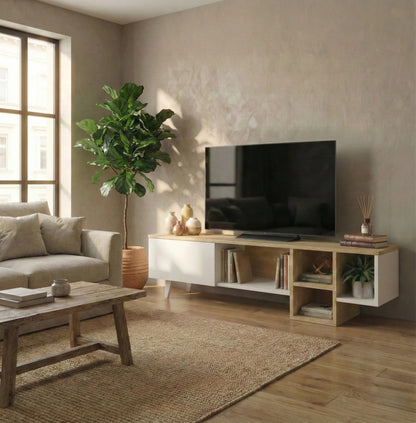 TV Unit - MDF Wood - Multi Color - 150x30x45 cm