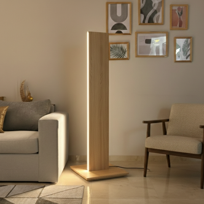 Touch Floor Lamp - LED - MDF Wood - Multi Color -40x40x160 cm