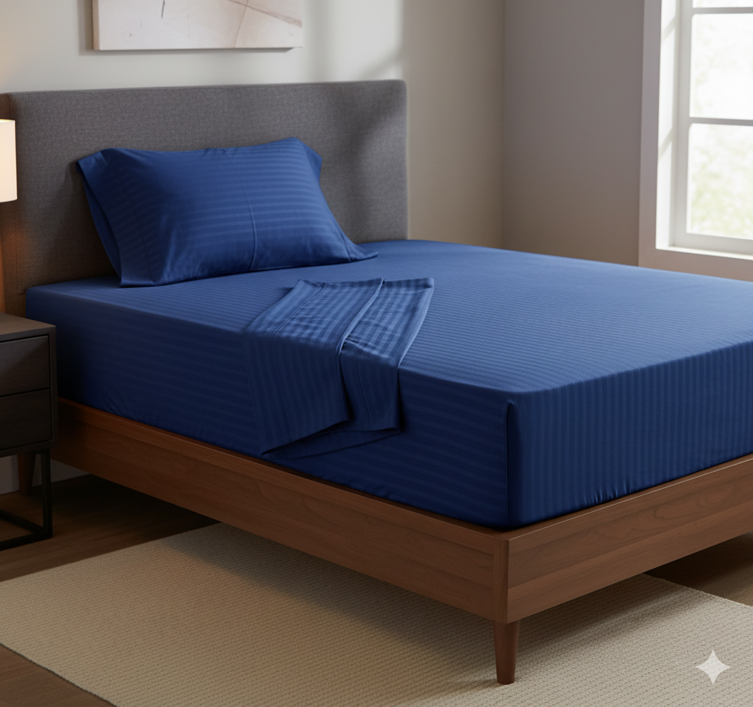 Bed Sheet - Cotton - Set 4 pieces - Multi Color - 160 cm