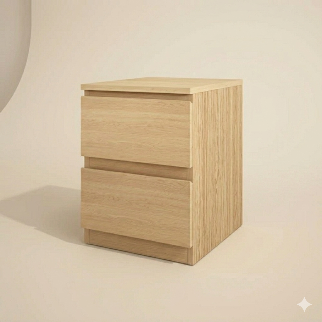 Commode - MDF Wood - Beige - 49x40x72 cm