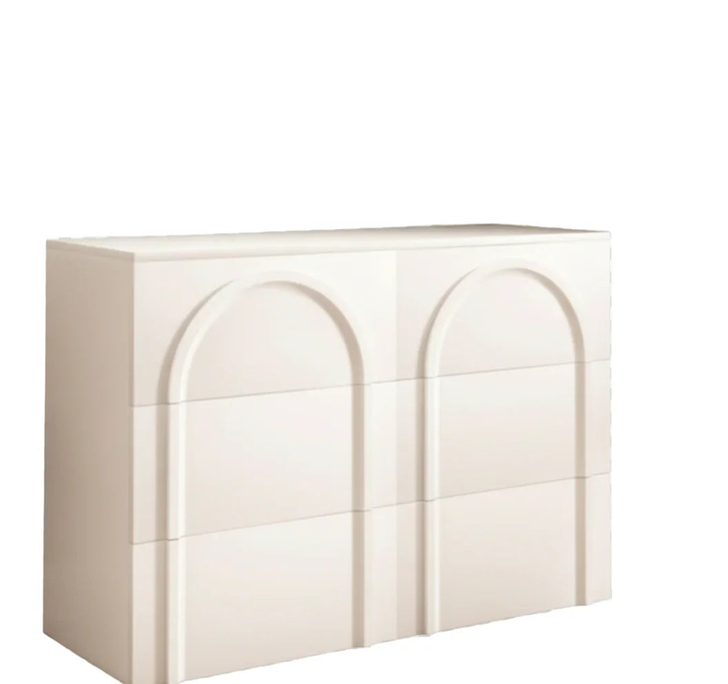 Drawer Unit - MDF Wood - White - 120x40x80 cm