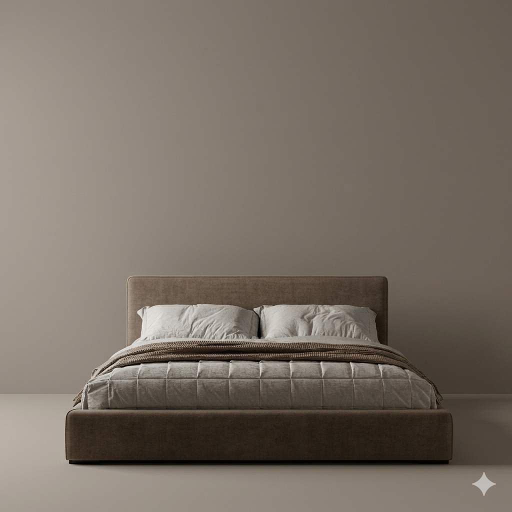 Bed - MDF Wood - Gray - Multi Size