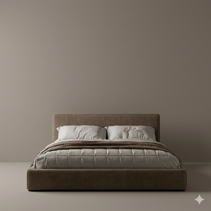 Bed - MDF Wood - Gray - Multi Size