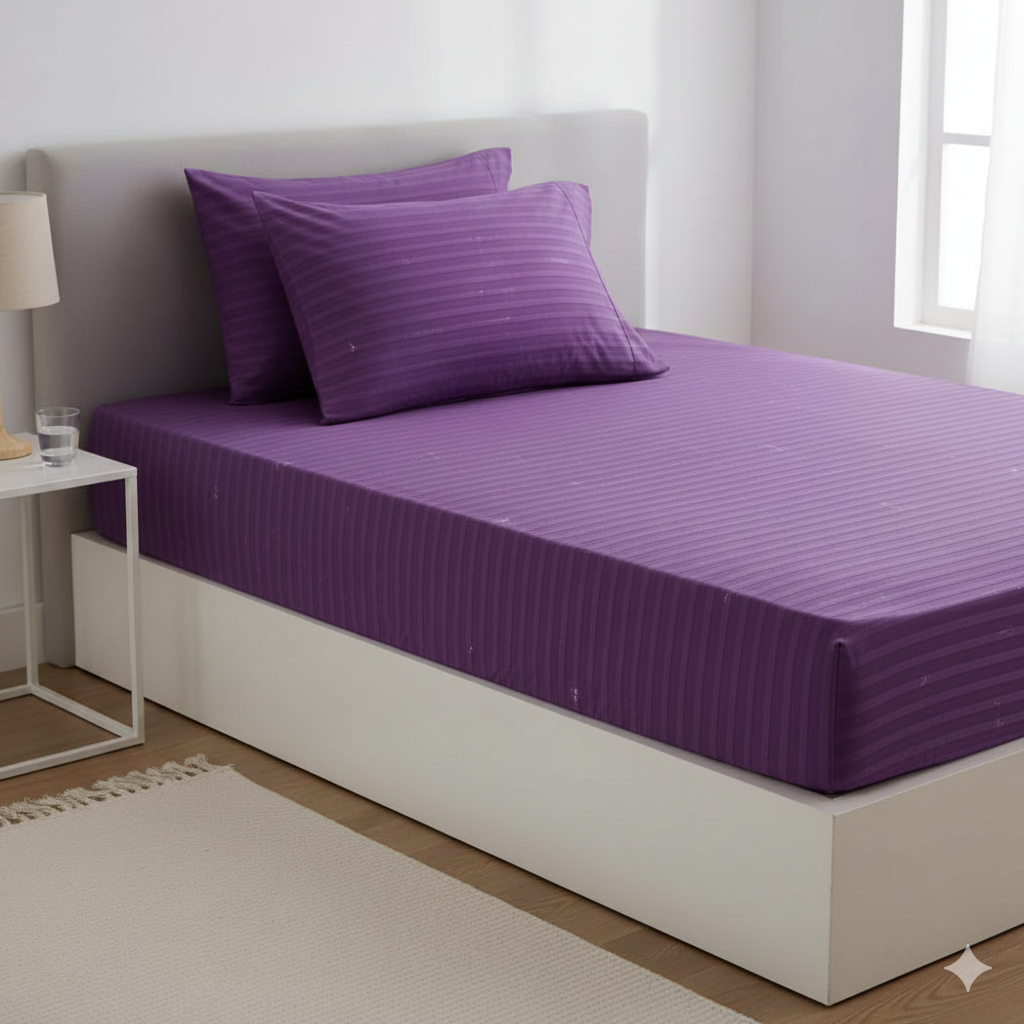 Bed Sheet - Cotton - Set 4 pieces - Multi Color - 160 cm