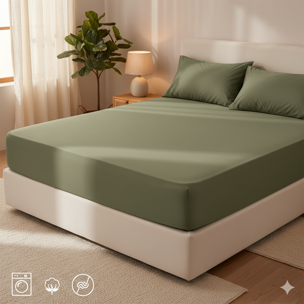 Bed Sheet - Cotton - Set 4 pieces - Multi Color - 180 cm