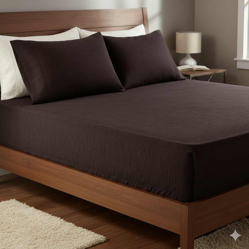 Bed Sheet - Cotton - Set 4 pieces - Multi Color - 160 cm