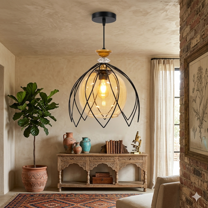 Ceiling lamp - Black - 18x65 cm