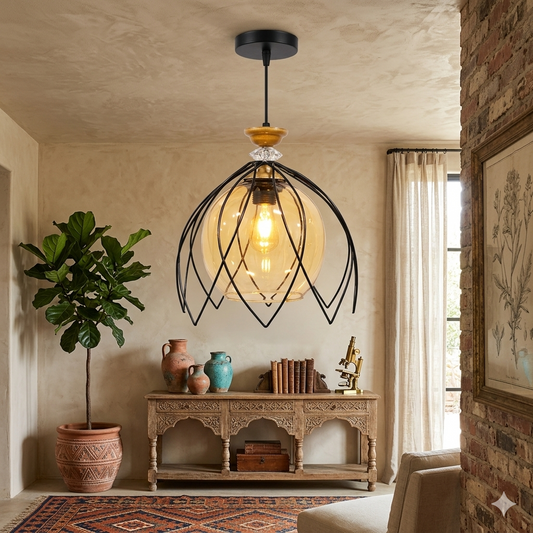 Ceiling lamp - Black - 18x65 cm