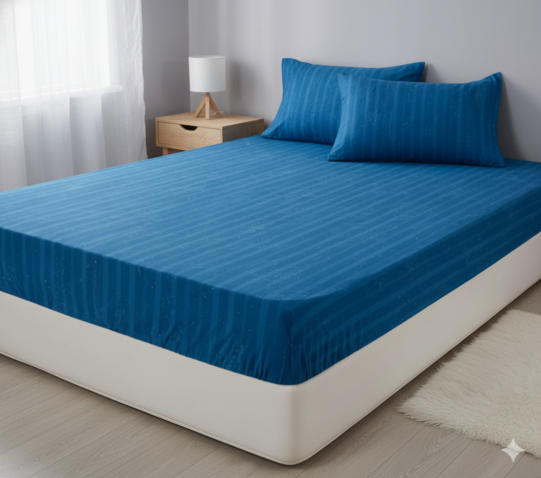 Bed Sheet - Cotton - Set 4 pieces - Multi Color - 160 cm