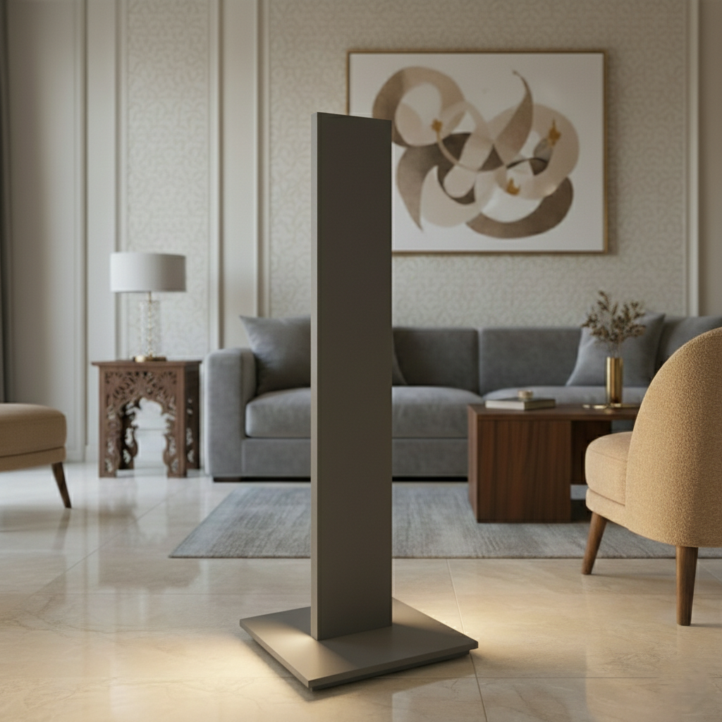 Touch Floor Lamp - LED - MDF Wood - Multi Color -40x40x160 cm