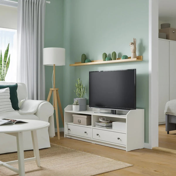 TV Unit - MDF Wood - White - 138x134x54 cm - Cataloug
