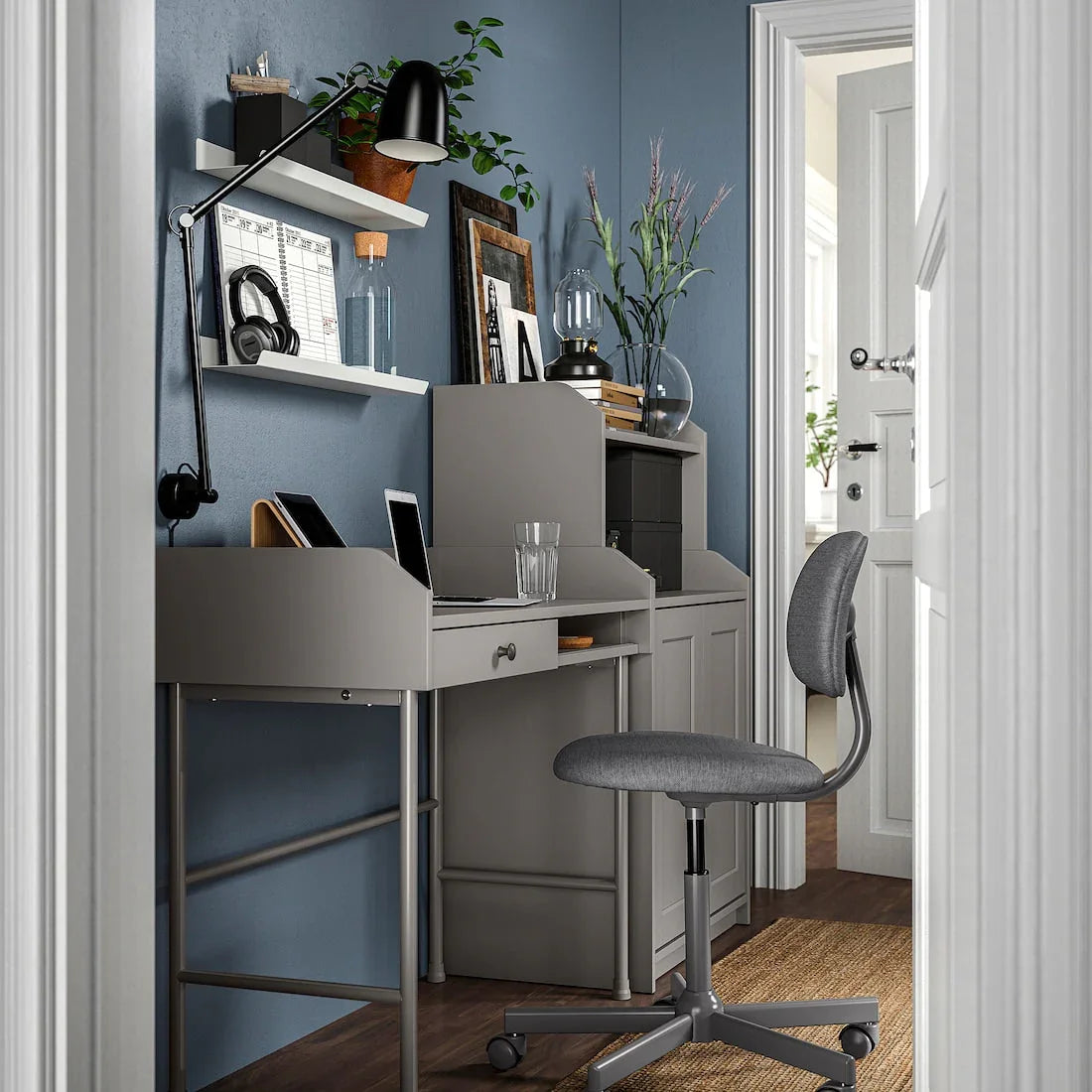 Storage Unit - MDF Wood - Grey - 70x66x116 cm - Cataloug