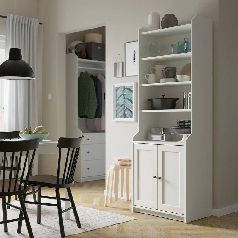 Storage Unit - MDF Wood - White - 70x66x199 cm - Cataloug