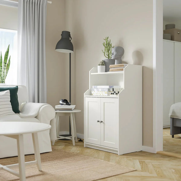 Storage Unit - MDF Wood - White - 70x66x116 cm - Cataloug