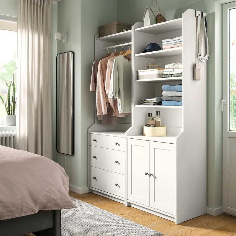 Bookcase - MDF Wood - White - 199x139x46 cm - Cataloug