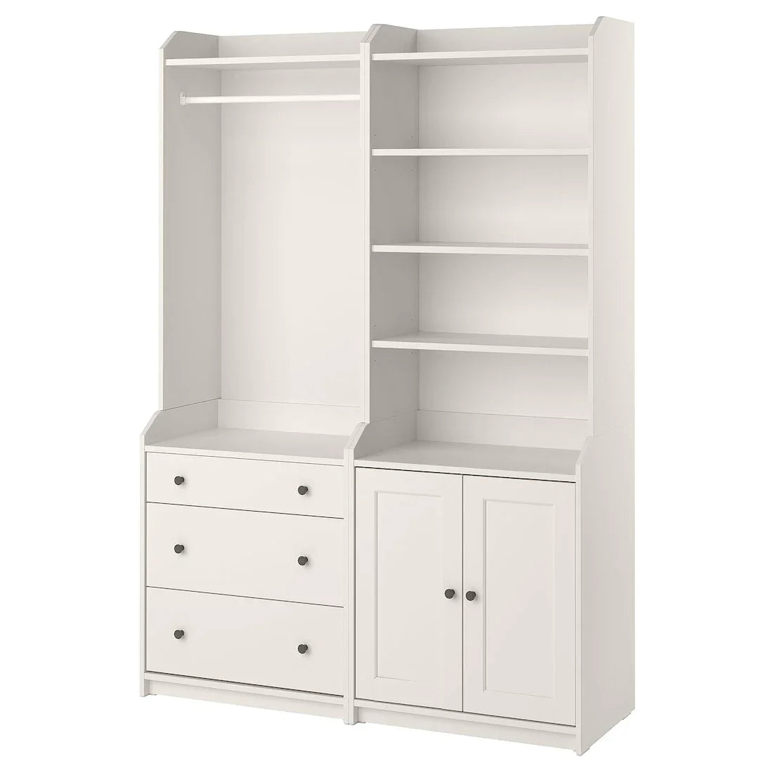 Bookcase - MDF Wood - White - 199x139x46 cm - Cataloug