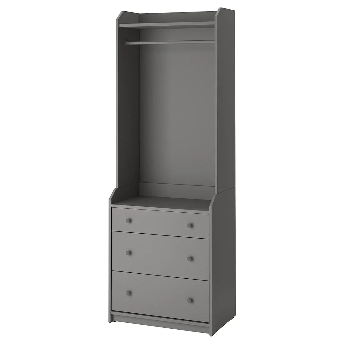 Entrance Unit - MDF Wood - Grey - 70x46x199 cm - Cataloug