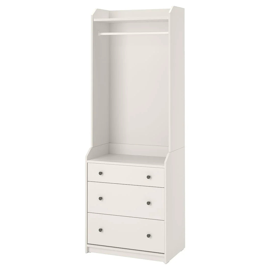 Entrance Unit - MDF Wood - White - 70x46x199 cm - Cataloug