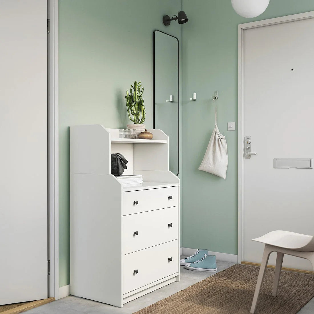 Coffee Corner - MDF Wood - White - 70x46x116 cm - Cataloug