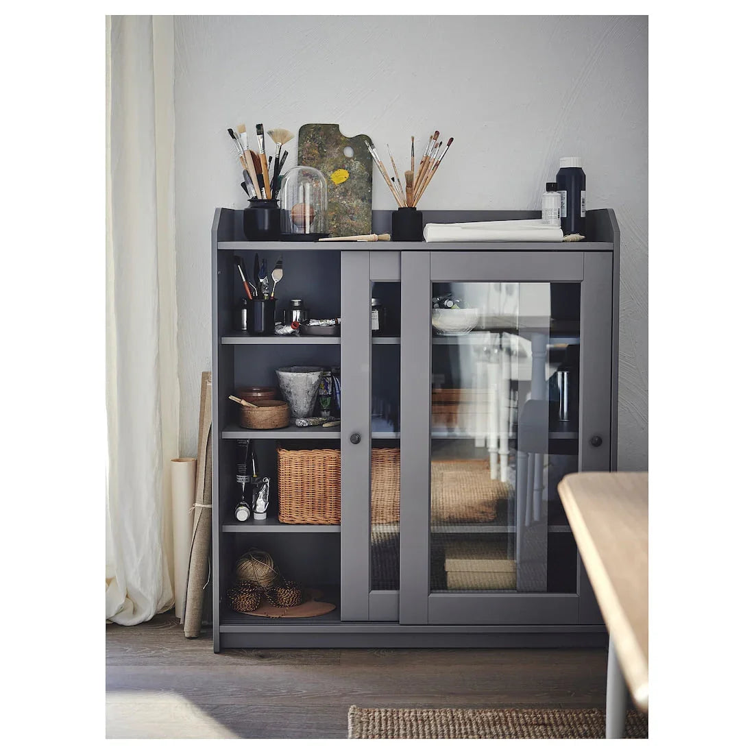 Storage Unit - MDF Wood - Grey - 105x101x116 cm - Cataloug