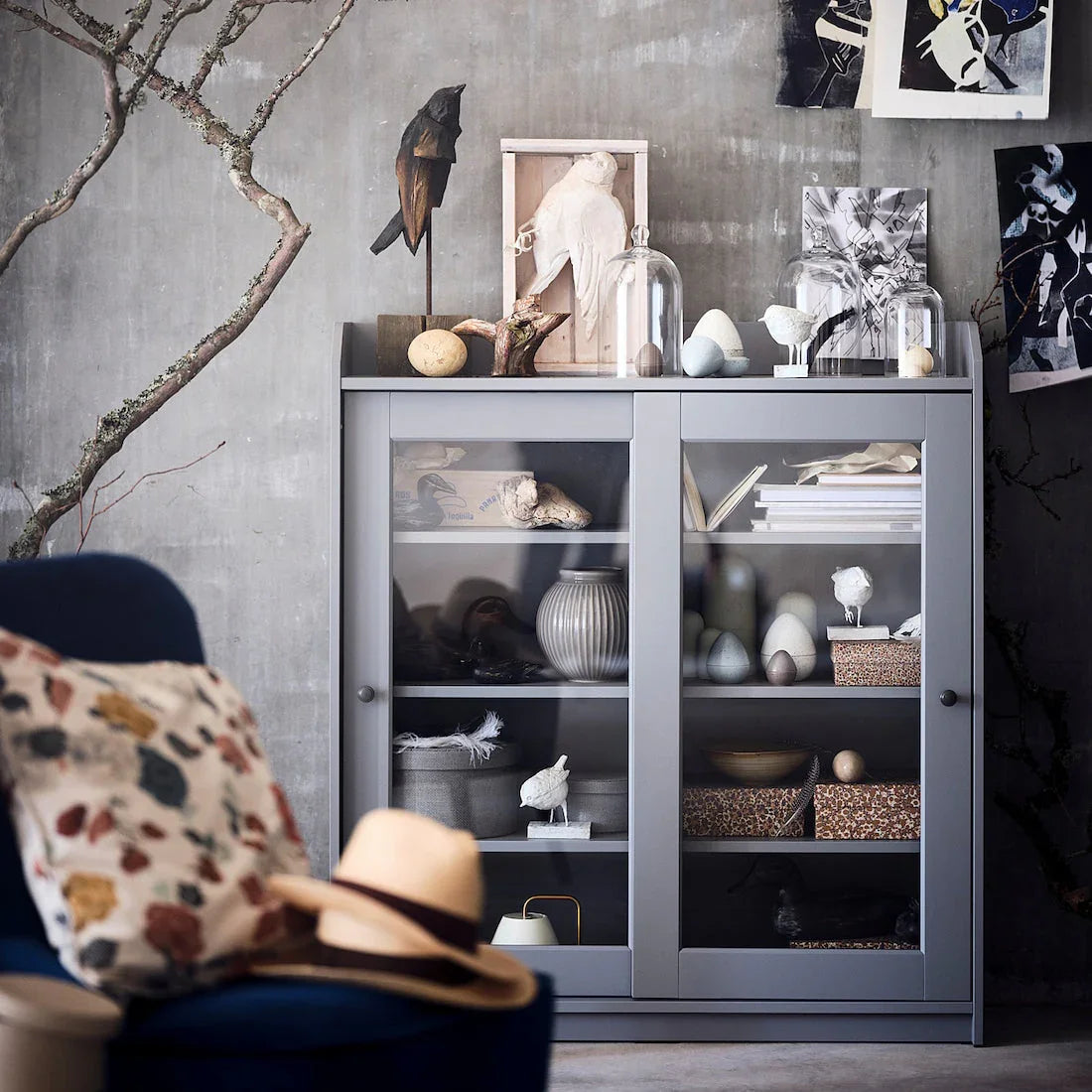 Storage Unit - MDF Wood - Grey - 105x101x116 cm - Cataloug