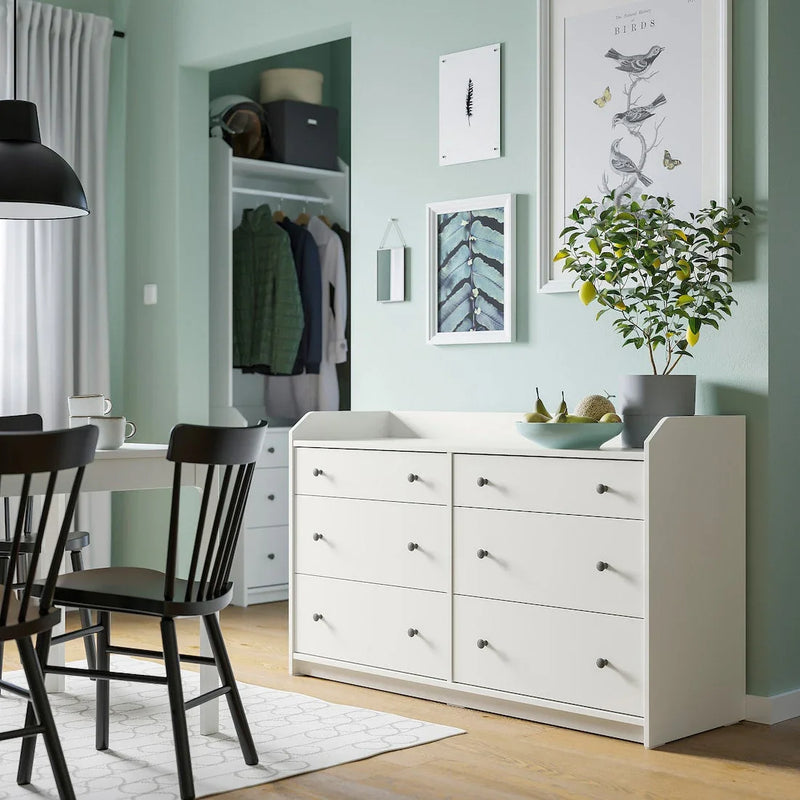 Drawer Unit - MDF Wood - White - 138x46x84 cm - Cataloug