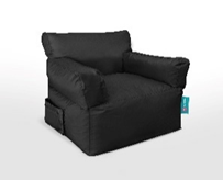 Royal Bean bag Chair - Black- WPV.BB.300.0037