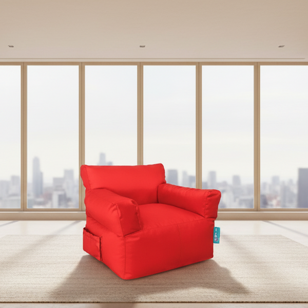 Royal Bean bag Chair - Red - 90x90x90 cm