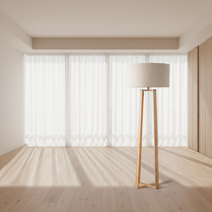 أباجوره- خشب زان- ؤف وايت و بيج - 165 × 40 سم