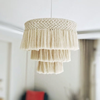 مصباح سقف - ستيل وقطن - ؤف وايت - 70×60