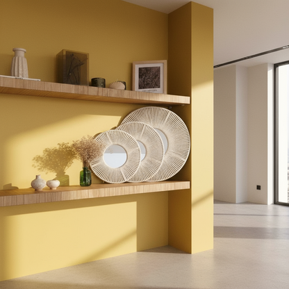 طقم مرايا - قطن - ؤف وايت- مقاسات متعددة