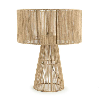 Table Lamp - Steel & Jute Ropes.  - Beige - 65x30 cm