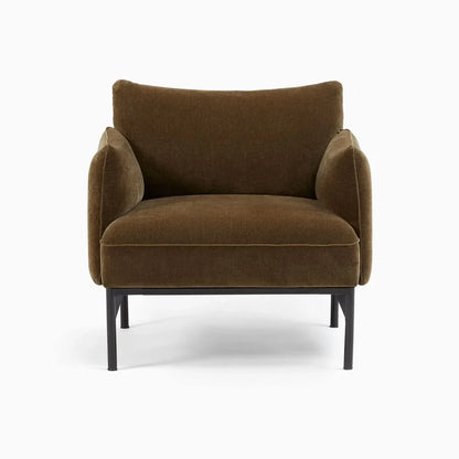 Armchair - Oak Wood - Velvet- Multi color - 85x85x75 cm - Cataloug