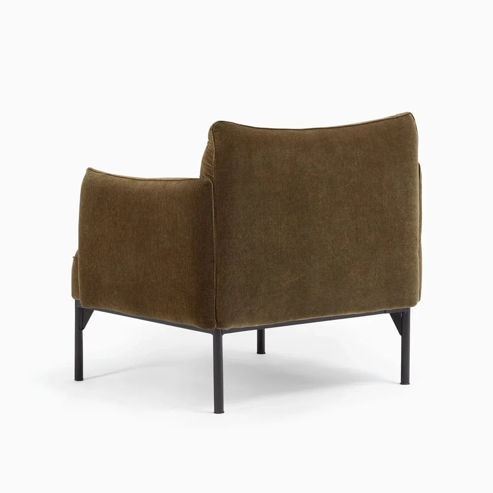 Armchair - Oak Wood - Velvet- Multi color - 85x85x75 cm - Cataloug