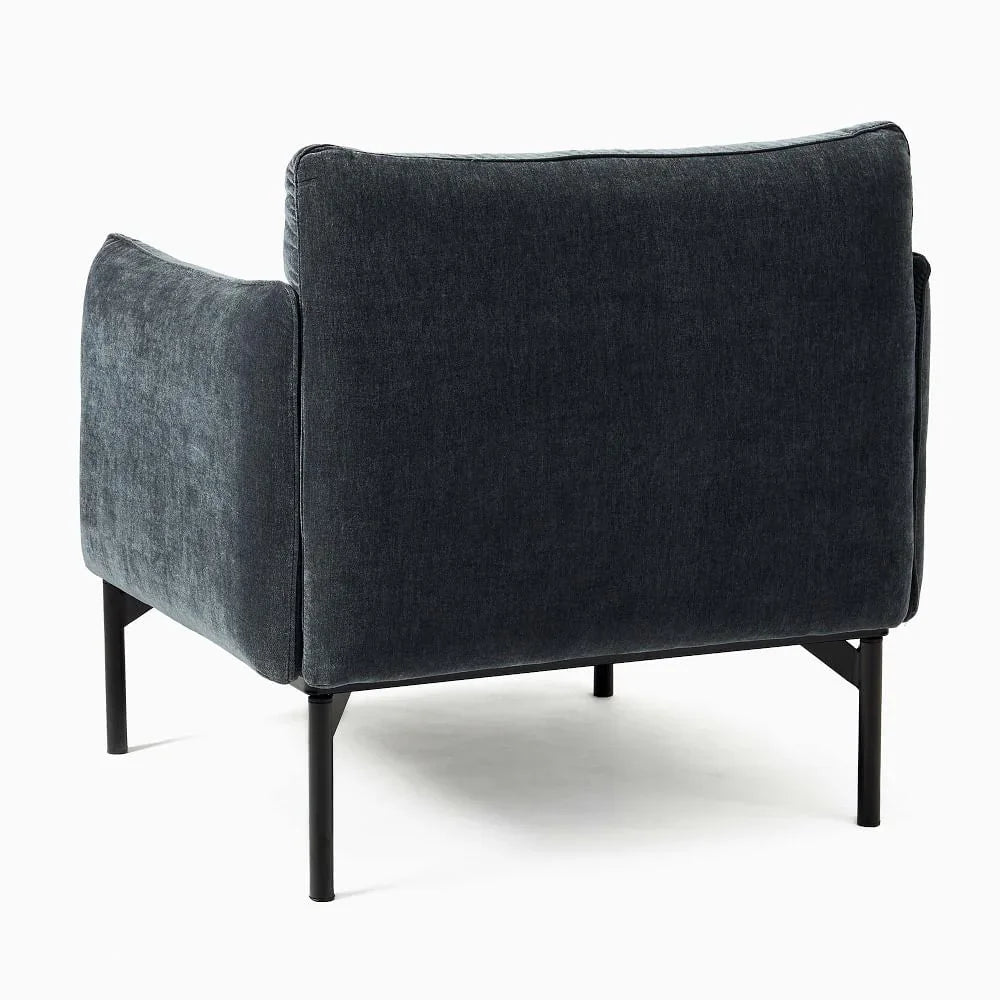 Armchair - Oak Wood - Velvet- Multi color - 85x85x75 cm - Cataloug