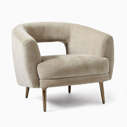 Armchair - Beech Wood - Linen- Multi color - 85x75x85 cm - Cataloug