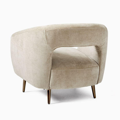 Armchair - Beech Wood - Linen- Multi color - 85x75x85 cm - Cataloug
