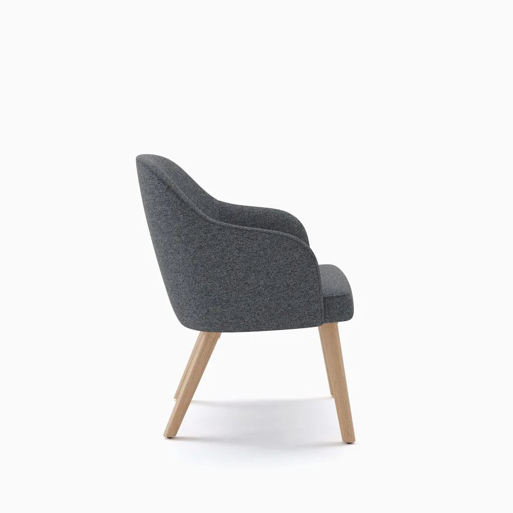 Armchair - Oak Wood - Beech Wood - Linen- Multi color - 55x50x90 cm - Cataloug