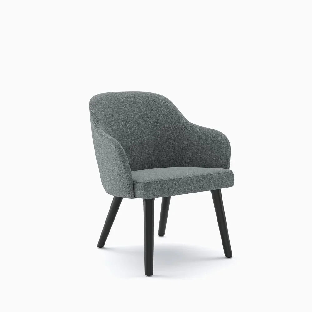 Armchair - Oak Wood - Beech Wood - Linen- Multi color - 55x50x90 cm - Cataloug