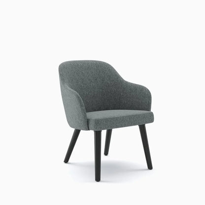 Armchair - Oak Wood - Beech Wood - Linen- Multi color - 55x50x90 cm - Cataloug