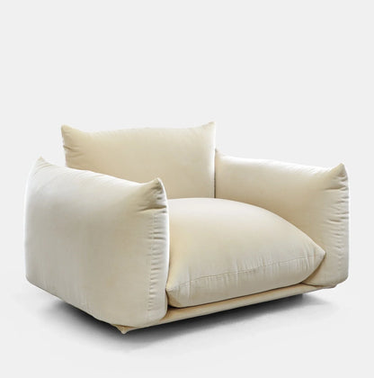 Armchair - Beech Wood - Linen- Multi color - 110x90x75 cm - Cataloug