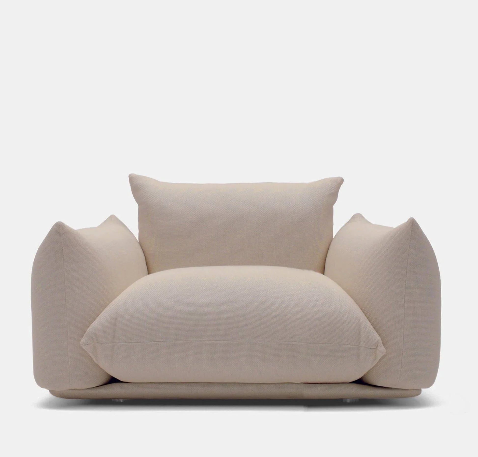 Armchair - Beech Wood - Linen- Multi color - 110x90x75 cm - Cataloug