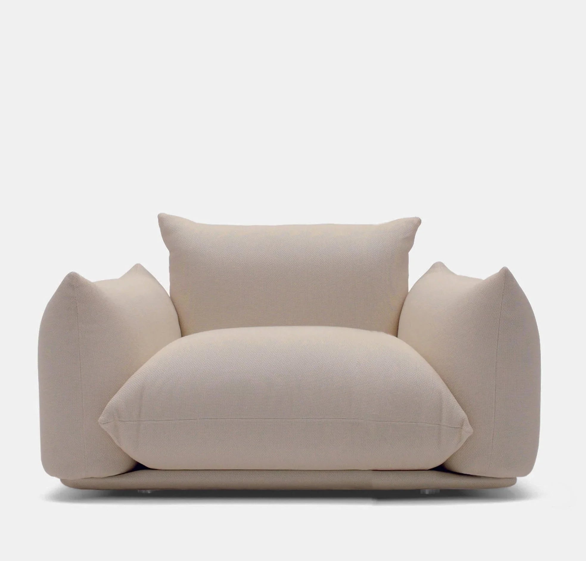 Armchair - Beech Wood - Linen- Multi color - 110x90x75 cm - Cataloug
