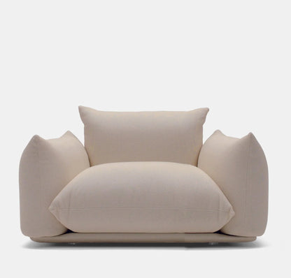 Armchair - Beech Wood - Linen- Multi color - 110x90x75 cm - Cataloug