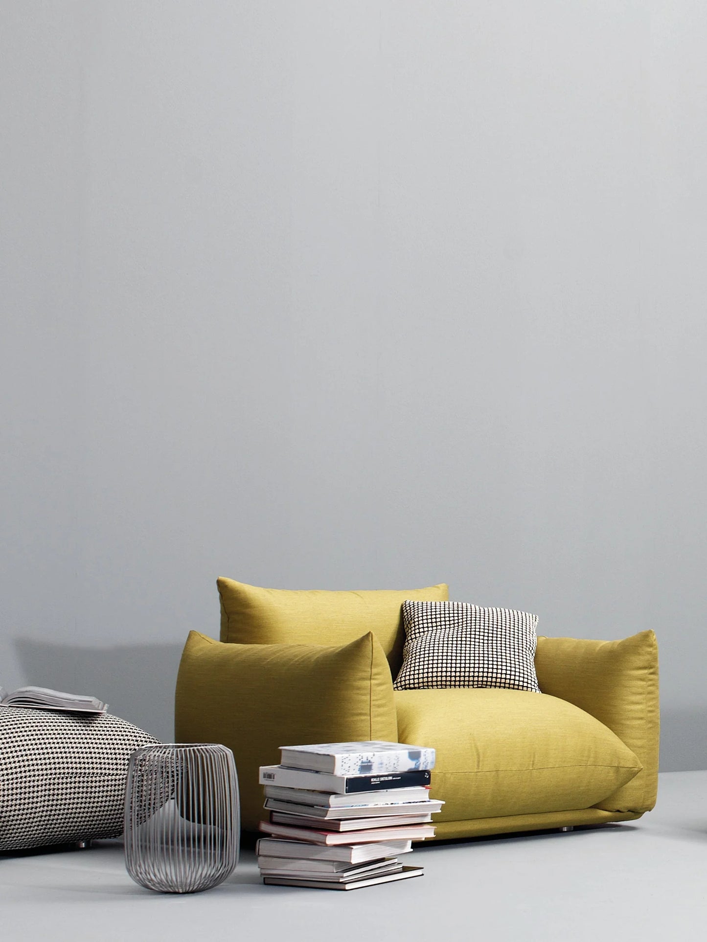 Armchair - Beech Wood - Linen- Multi color - 110x90x75 cm - Cataloug
