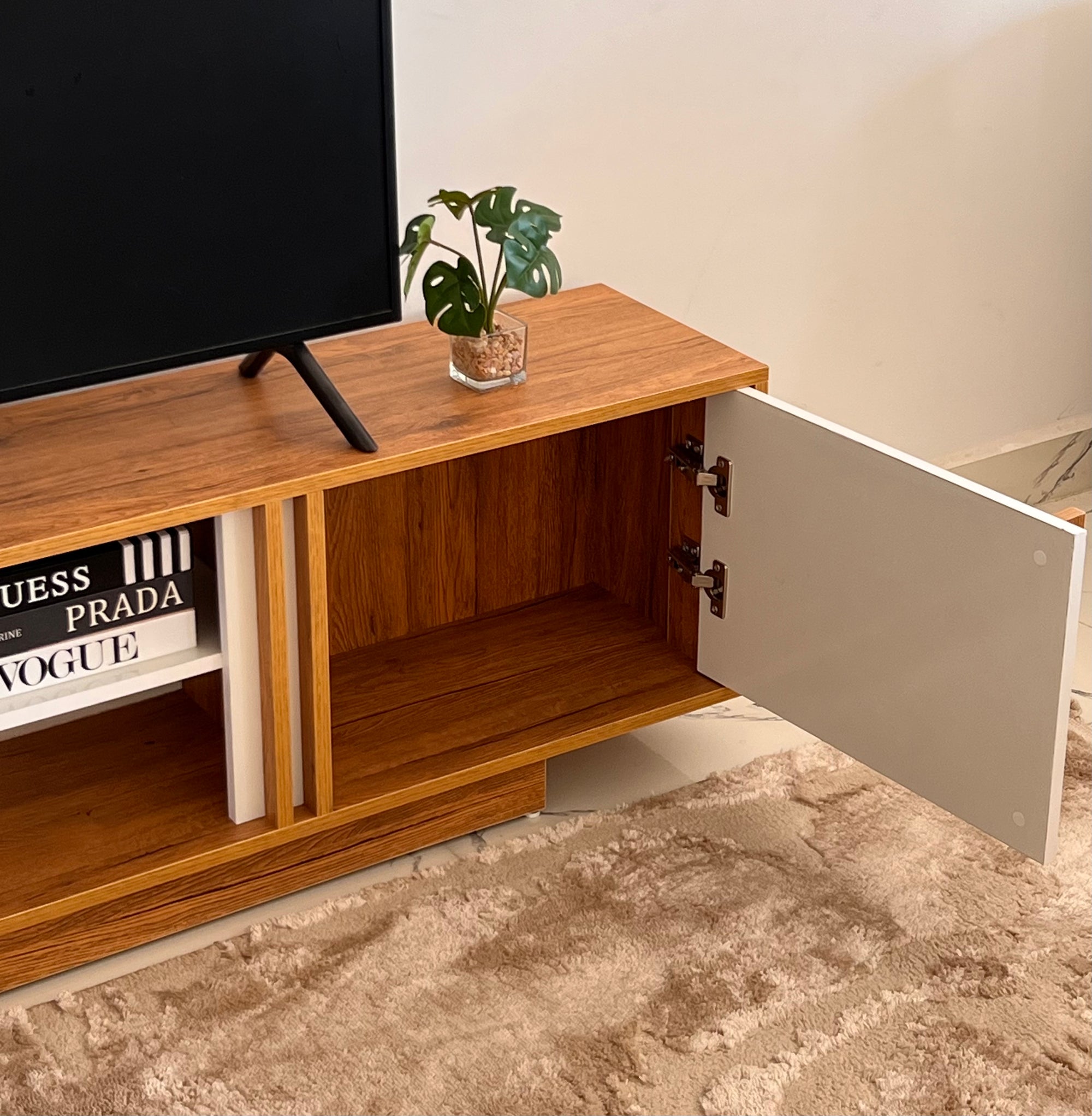 TV Unit - MDF Wood - Multi color - 180x45x35 cm