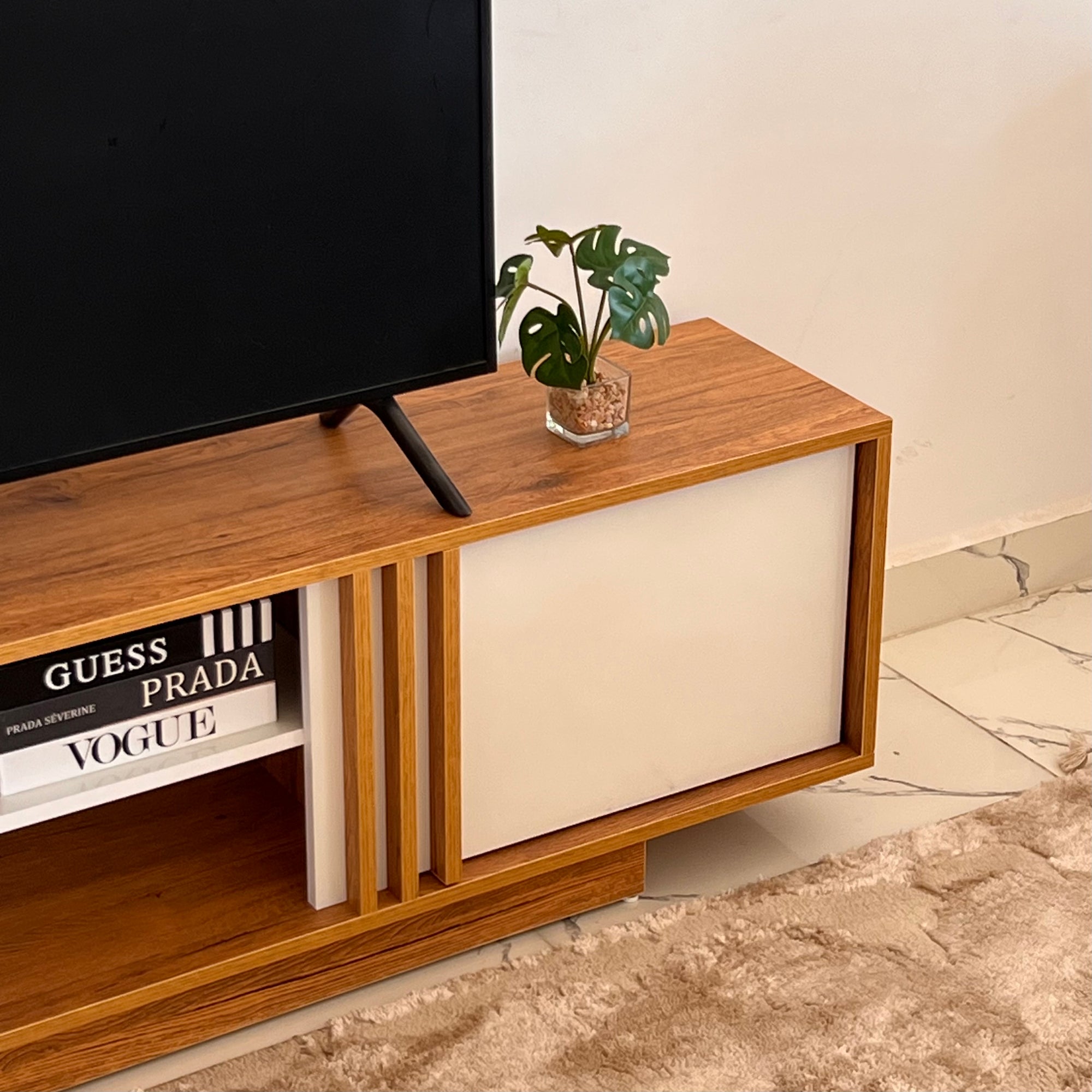 TV Unit - MDF Wood - Multi color - 180x45x35 cm