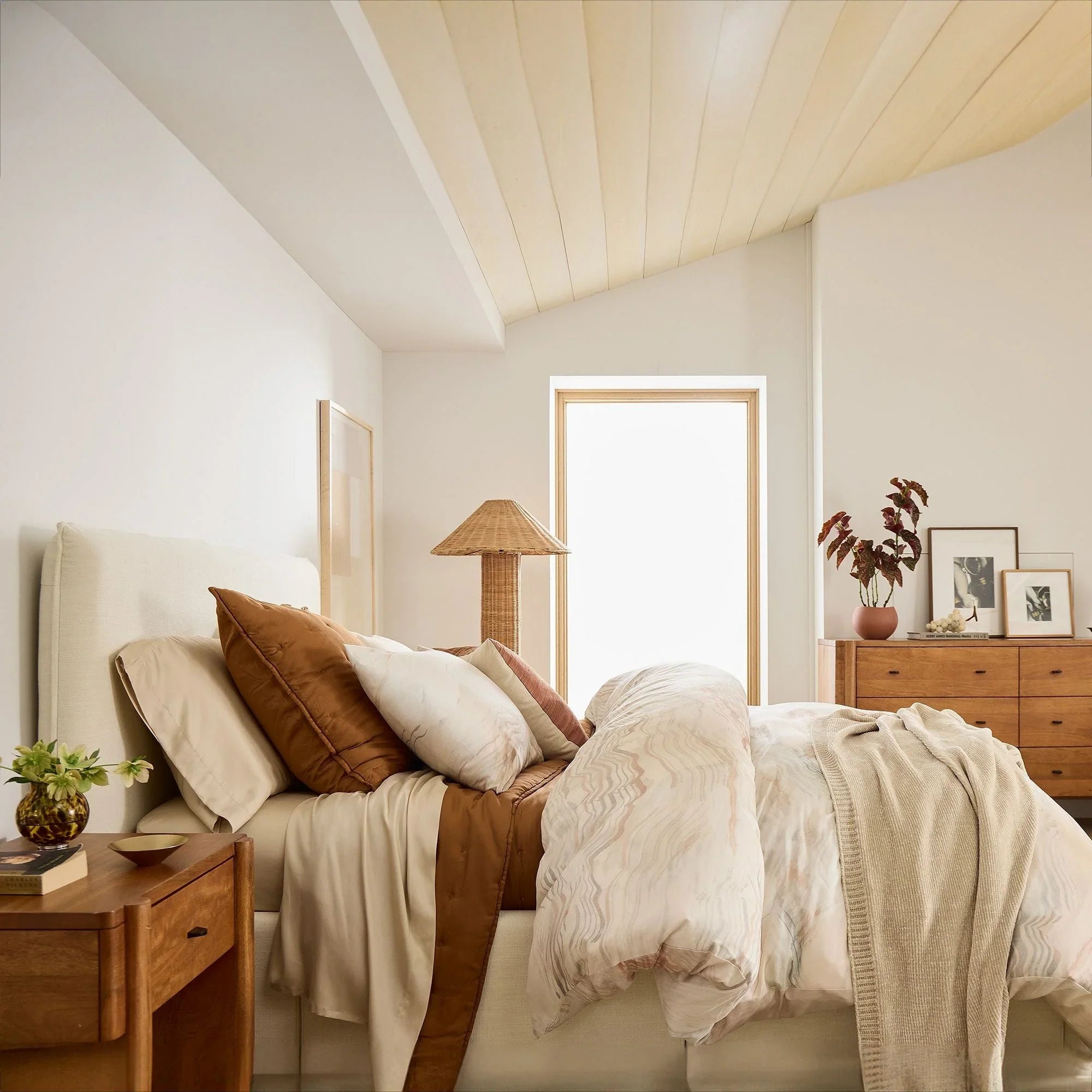 Bed - MDF - Linen - Beige - 160 CM - Cataloug